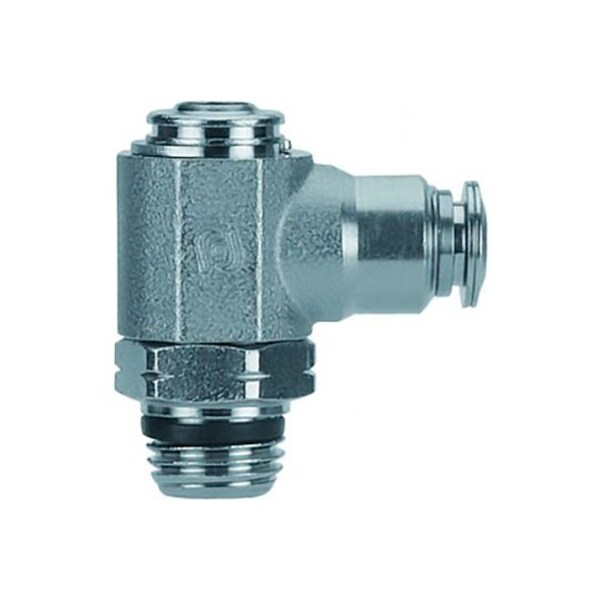 Alpha Technologies Aignep USA Flow Control 14mm Tube x 1/2" Metal Release Collet Flow Out Knob Adjustment 57905-14-1/2 - main